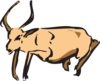 Leaping Antelope Clip Art